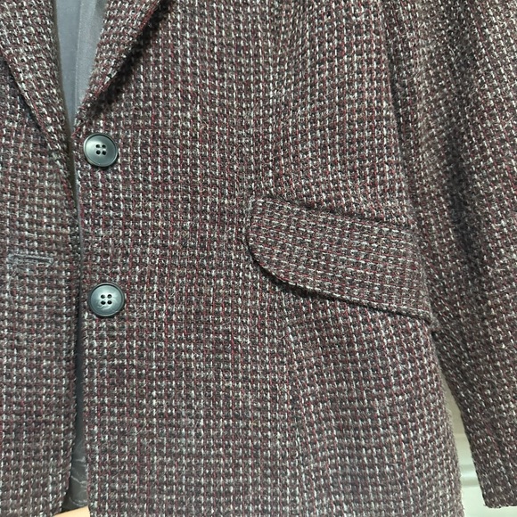 Vintage purple wool blazer - Picture 3 of 7